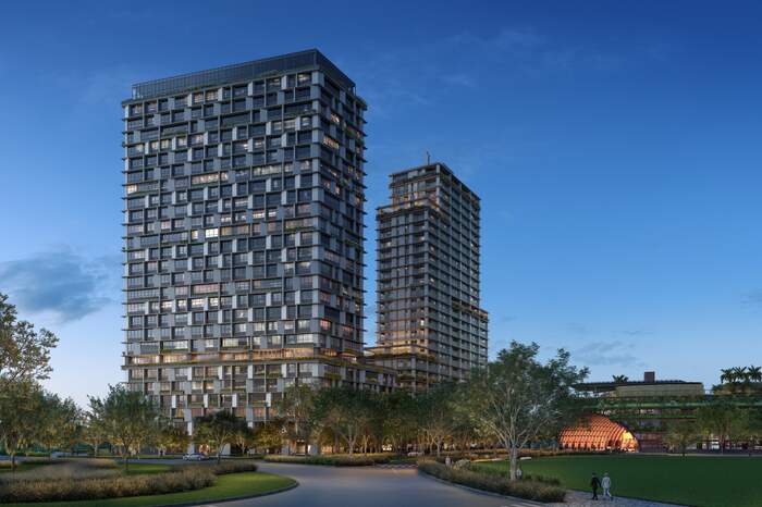 Fachada do empreendimento Martim, no Parque Una, em São José dos Campos